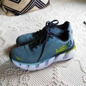 Hoka One One W Elevon Running Shoes Women's Blue White Size 8
